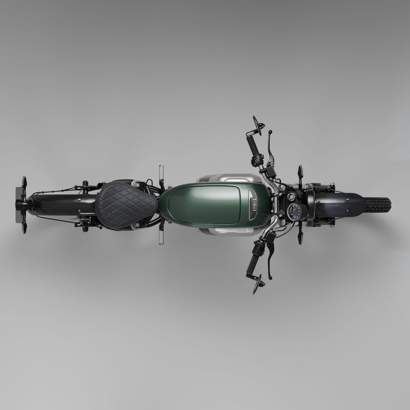 #tank_green_tank_seat_black_seat_mudguards_carbon_fibre_mudguards_and_carbon_fibre_infills
